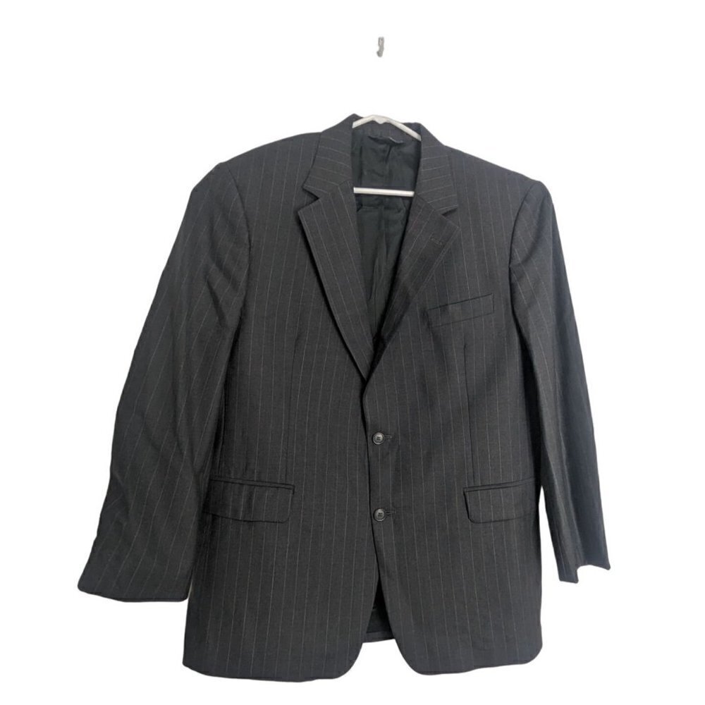 Brooks Brothers 346 Stretch Wool Men's Grey Pinstripe Sport Jacket Blazer 44m